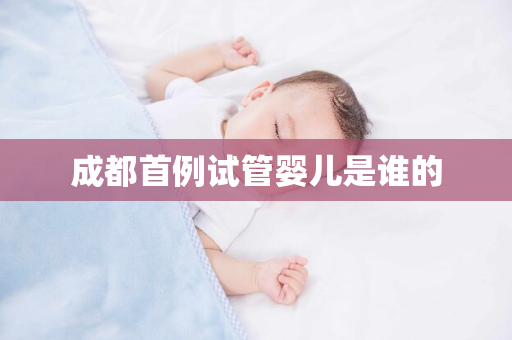 成都首例试管婴儿是谁的