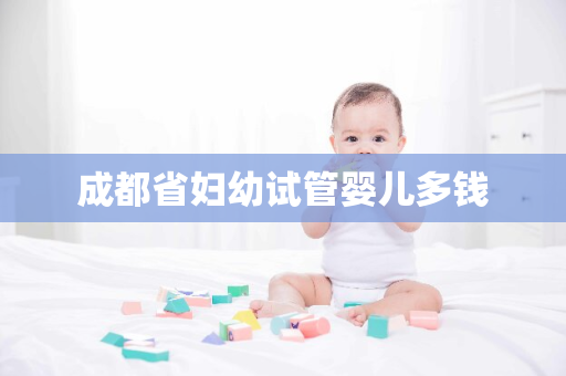 成都省妇幼试管婴儿多钱