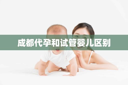 成都代孕和试管婴儿区别