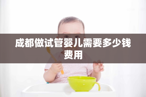 成都做试管婴儿需要多少钱费用