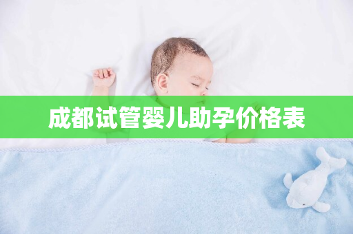 成都试管婴儿助孕价格表