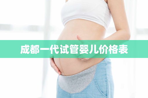 成都一代试管婴儿价格表