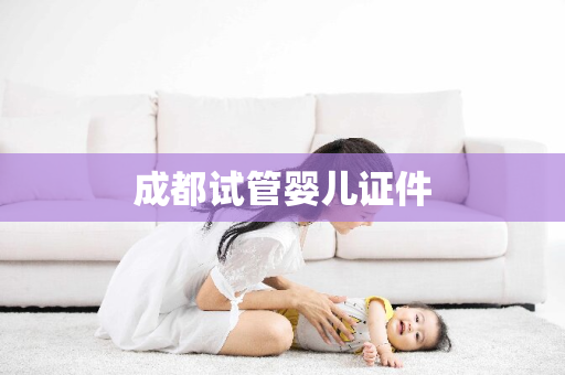 成都试管婴儿证件