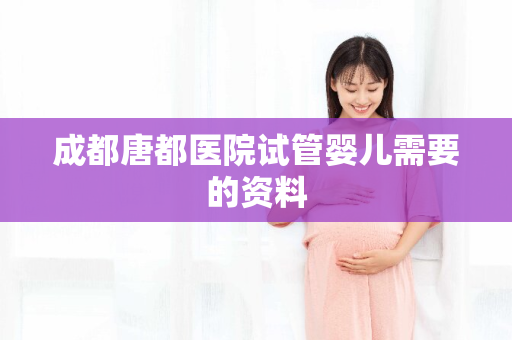 成都唐都医院试管婴儿需要的资料